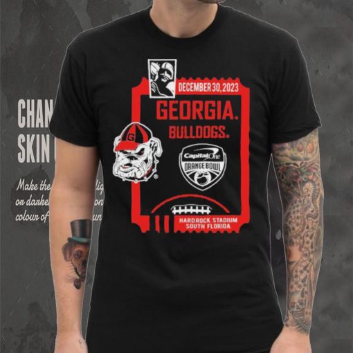 December 30,2023 Georgia Bulldogs Capital One Orange Bowl Shirt