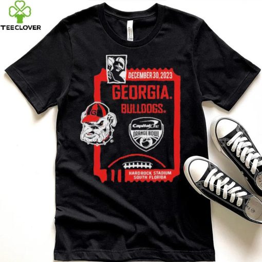 December 30,2023 Georgia Bulldogs Capital One Orange Bowl Shirt