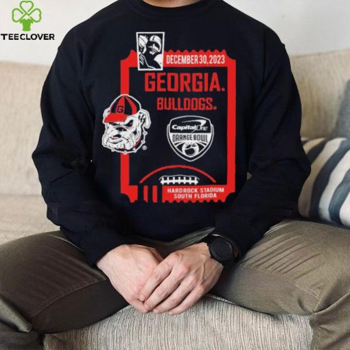 December 30,2023 Georgia Bulldogs Capital One Orange Bowl Shirt