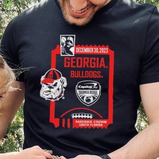 December 30,2023 Georgia Bulldogs Capital One Orange Bowl Shirt