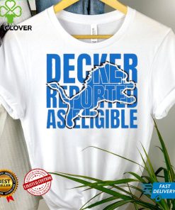 Decker Reported As Eligible Detroit Shirt