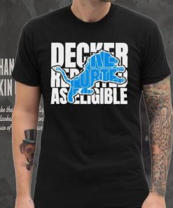 Decker reported as eligible Detroit Lions logo hoodie, sweater, longsleeve, shirt v-neck, t-shirt