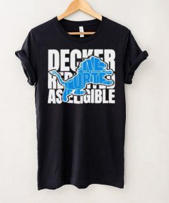 Decker reported as eligible Detroit Lions logo hoodie, sweater, longsleeve, shirt v-neck, t-shirt