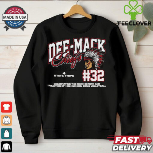 Dee Mack Chiefs #32 Celebrating The Rich History And Tradition Of High School Girls Volleyball Shirt