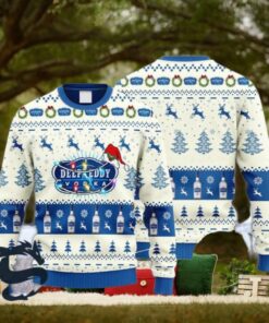 Deep Eddy Vodka Reindeer Snowy Night Ugly Sweater