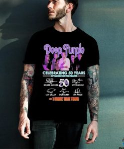 Deep Purple Celebrating 50 Years Of Smoke On The Water 1 More Time Tour signatures T Shirt