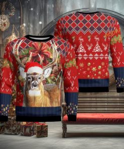 Deer Hunting 3D Ugly Sweater All Over Print, Xmas Gift