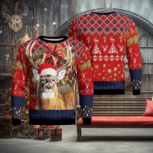 Deer Hunting 3D Ugly Sweater All Over Print, Xmas Gift