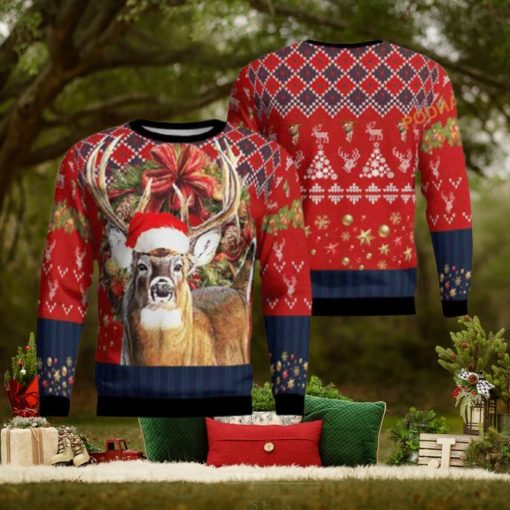Deer Hunting 3D Ugly Sweater All Over Print, Xmas Gift