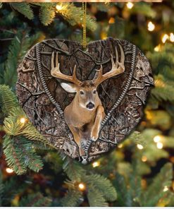 Deer With Zipper Heart Ornament