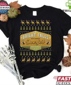 Deerfest Bright Falls Ugly Christmas Shirt