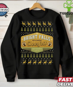 Deerfest Bright Falls Ugly Christmas Shirt