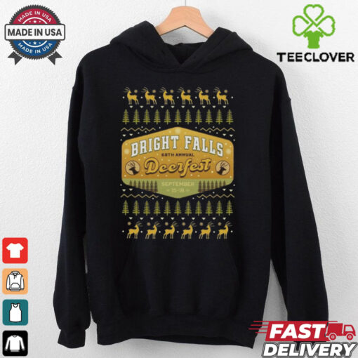 Deerfest Bright Falls Ugly Christmas Shirt