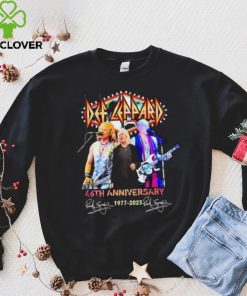 Def Leppard 46th anniversary 1977 2023 signatures shirt