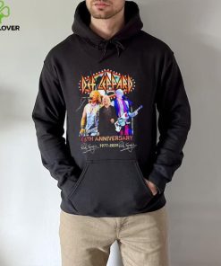 Def Leppard 46th anniversary 1977 2023 signatures hoodie, sweater, longsleeve, shirt v-neck, t-shirt