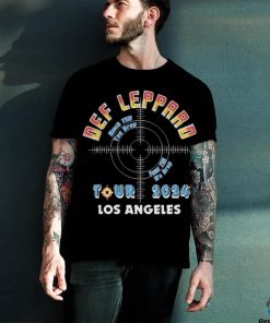 Def Leppard Los Angeles CA 2024 Tour Band Shirt
