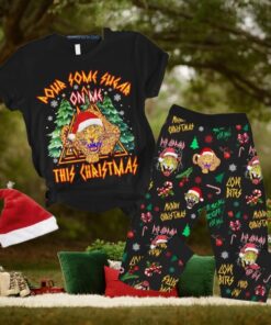Def Leppard Pour Some Sugar On Me This Christmas Fleece Pajamas Set