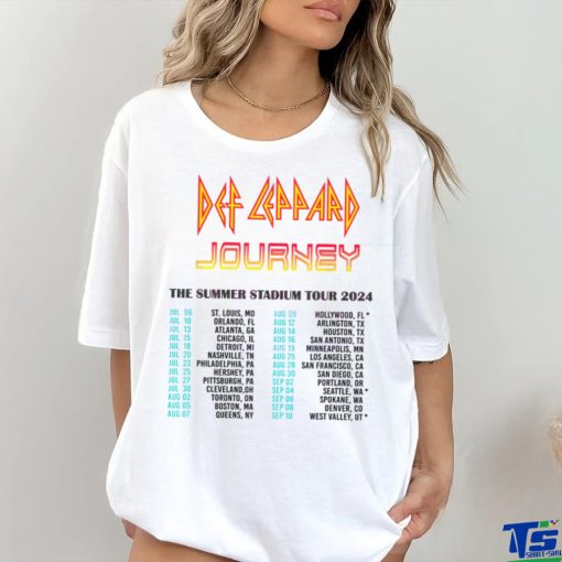Def Leppard Summer Stadium Tour 2024 Timeline shirt