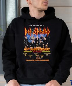 Definitely Def Leppard 46th Anniversary 1977 – 2023 Thank You For The Memories T Shirt