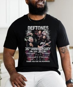 Deftones 36th Anniversary 1988 2024 Thank You for the memories signatures Shirt