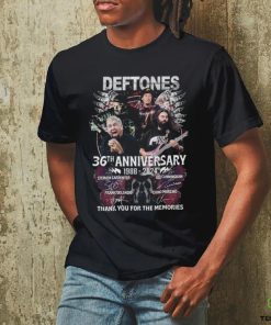 Deftones 36th Anniversary 1988 2024 Thank You for the memories signatures Shirt