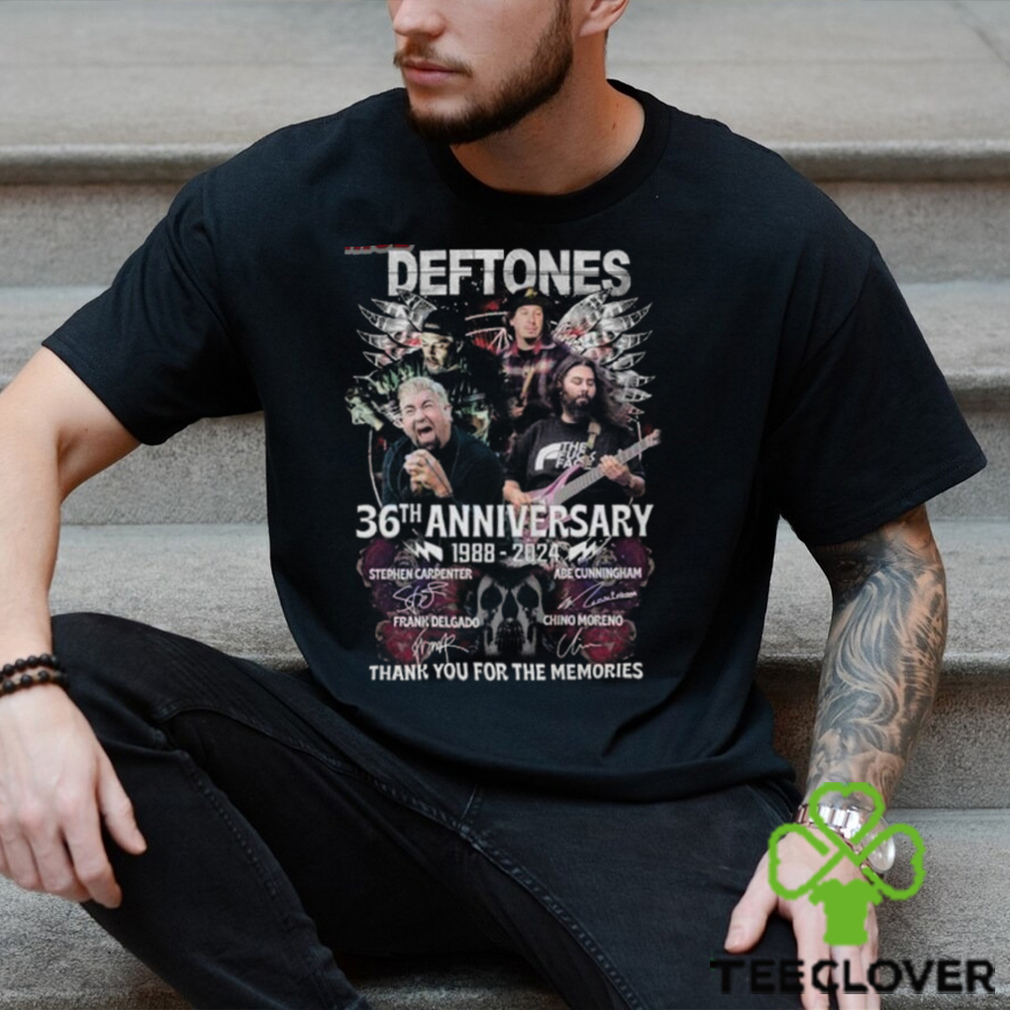 Deftones 36th Anniversary 1988 – 2024 Thank You For The Memories Merch, Deftones Album Shirt, Deftones Tour 2024 T Shirt Deftones 36th Anniversary 1988 – 2024 Thank You For The Memories Merch, Deftones Album Shirt, Deftones Tour 2024 T Shirt