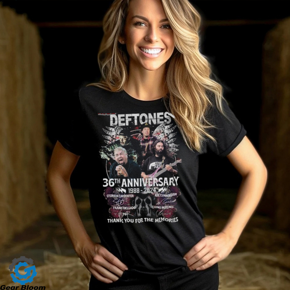 Deftones 36th Anniversary 1988 – 2024 Thank You For The Memories Merch, Deftones Album Shirt, Deftones Tour 2024 T Shirt Deftones 36th Anniversary 1988 – 2024 Thank You For The Memories Merch, Deftones Album Shirt, Deftones Tour 2024 T Shirt