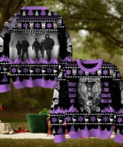 Deftones Time Will Lead US To The Same Realm Chirstmas Gifts 2024 Xmas For Family And Friends Ugly Sweater