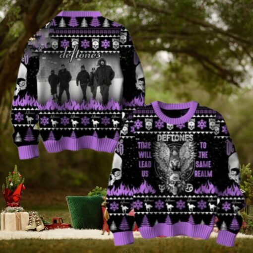 Deftones Time Will Lead US To The Same Realm Chirstmas Gifts 2024 Xmas For Family And Friends Ugly Sweater