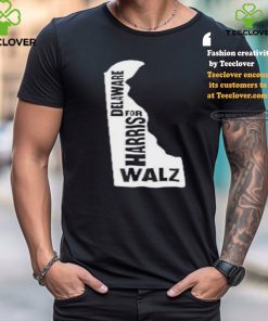 Delaware Map for Harris Walz 2024 T Shirt