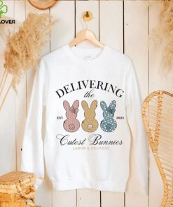 Delivering the cutest bunnies Easter day 2024 shirt