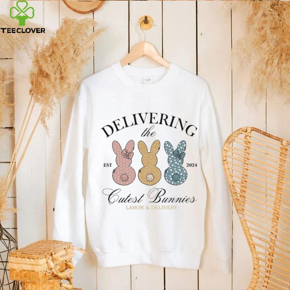 Delivering the cutest bunnies Easter day 2024 shirt Delivering the cutest bunnies Easter day 2024 shirt
