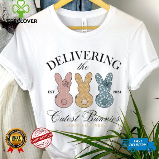 Delivering the cutest bunnies Easter day 2024 shirt
