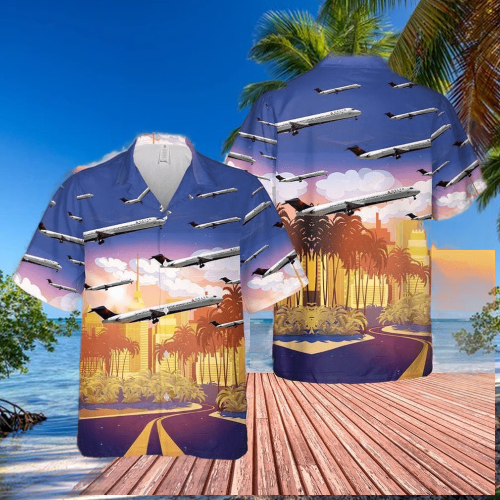 Delta Air Lines Mcdonnell 88 Douglas Hawaiian Aloha Shirts Delta Air Lines Mcdonnell 88 Douglas Hawaiian Aloha Shirts