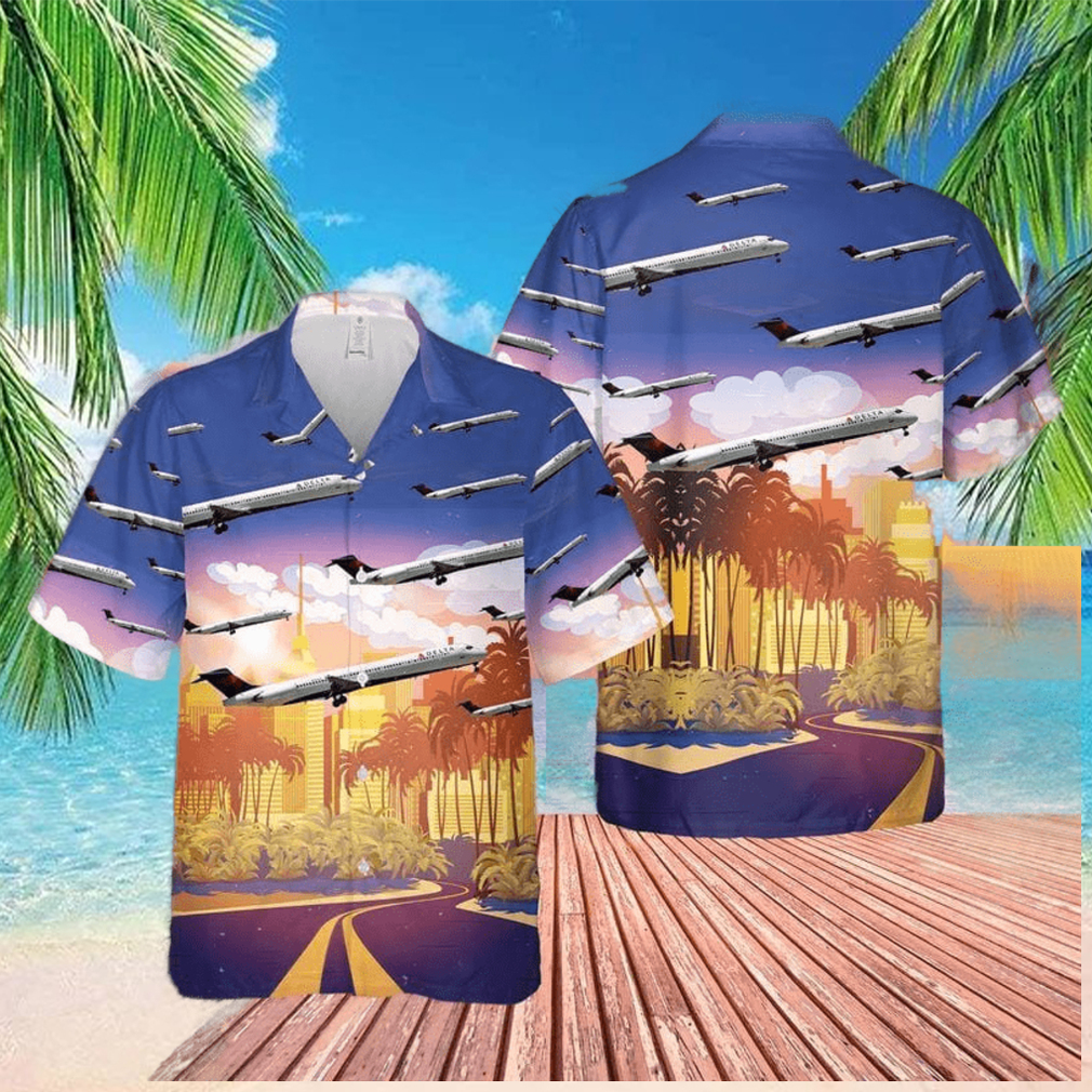 Delta Air Lines Mcdonnell 88 Douglas Hawaiian Aloha Shirts Delta Air Lines Mcdonnell 88 Douglas Hawaiian Aloha Shirts