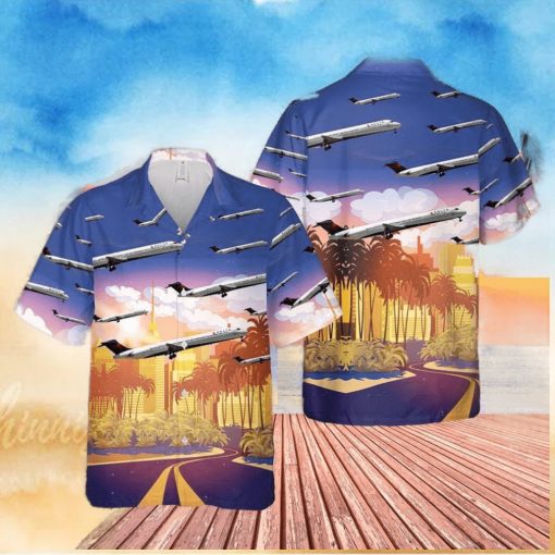 Delta Air Lines Mcdonnell  88 Douglas Hawaiian Aloha Shirts