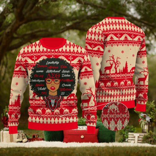 Delta Sigma Theta Limited Edition Ugly Christmas Wool Knitted Sweater