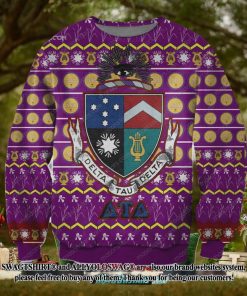 Delta Tau Delta 3D Print Ugly Xmas Wool Knitted Sweater