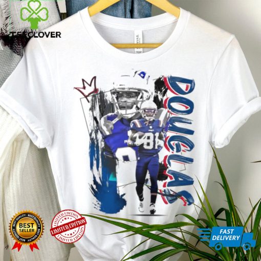 Demario Douglas number 81 New England Patriots football player pose poster shirt