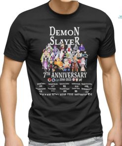 Demon Slayer 7th Anniversary 2016 – 2023 Thank You For The Memories T Shirt