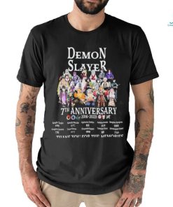 Demon Slayer 7th Anniversary 2016 – 2023 Thank You For The Memories T Shirt 3 Demon Slayer 7th Anniversary 2016 – 2023 Thank You For The Memories T Shirt