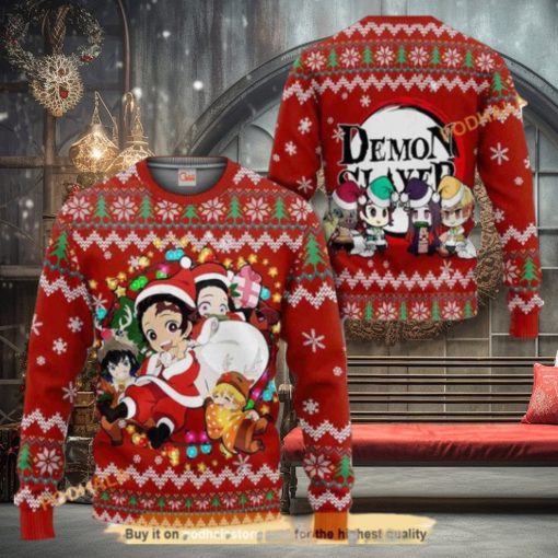 Demon Slayer Anime Ugly Christmas Sweater 3D Xmas Gift Ideas