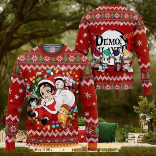 Demon Slayer Anime Ugly Christmas Sweater 3D Xmas Gift Ideas