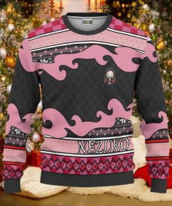 Demon Slayer Custom Nezuko Kamado Christmas Ugly Sweater