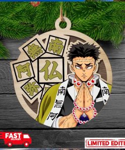 Demon Slayer Gyomei Christmas Double Layered Colored Christmas Tree Decorations Ornament