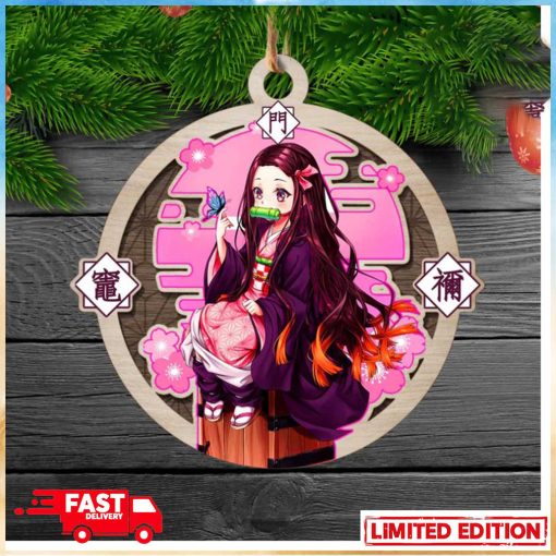Demon Slayer Nezuko Anime Christmas Tree Decorations Xmas Gift Ornament