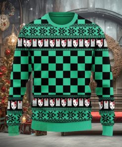 Demon Slayer Tanjro Ugly Christmas Sweater 3D Gift For Men And Women Anime Xmas Gift