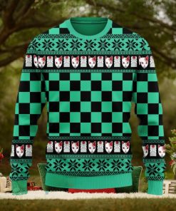 Demon Slayer Tanjro Ugly Christmas Sweater 3D Gift For Men And Women Anime Xmas Gift