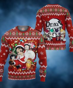Demon Slayer Ugly Christmas Sweater Kimetsu No Yaiba Xmas Gift