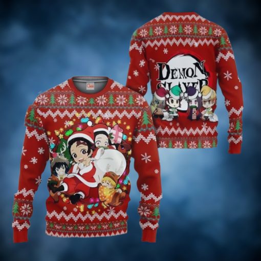 Demon Slayer Ugly Christmas Sweater Kimetsu No Yaiba Xmas Gift